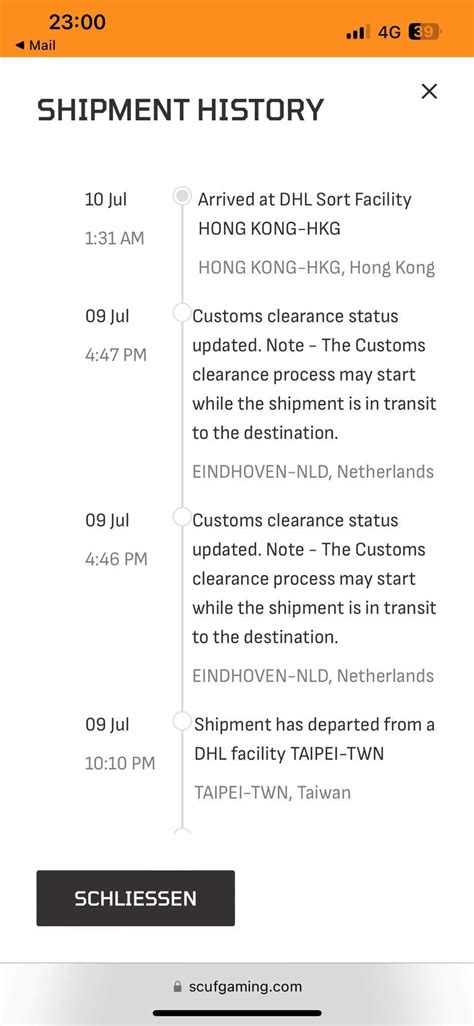 dhl paket nach niederlande versand.